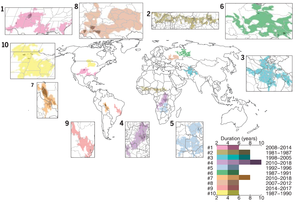 ‘Multi-year’ droughts have become more frequent, drier and hotter over past 40 years