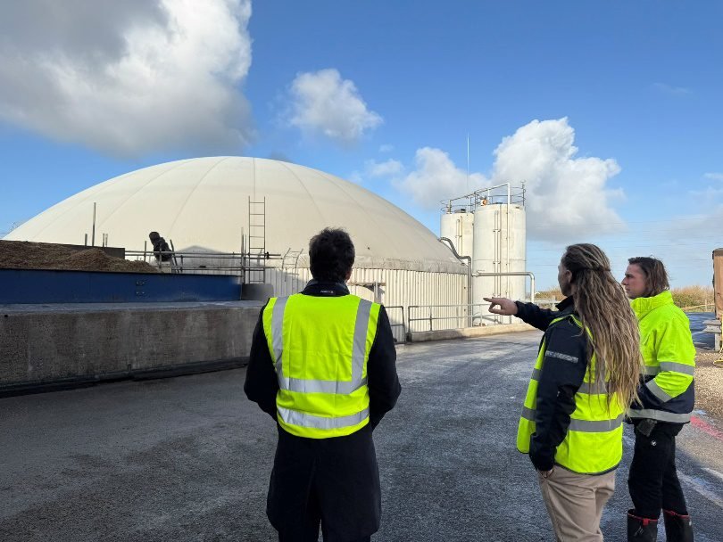 St Austell and Newquay MP visits local biogas plant