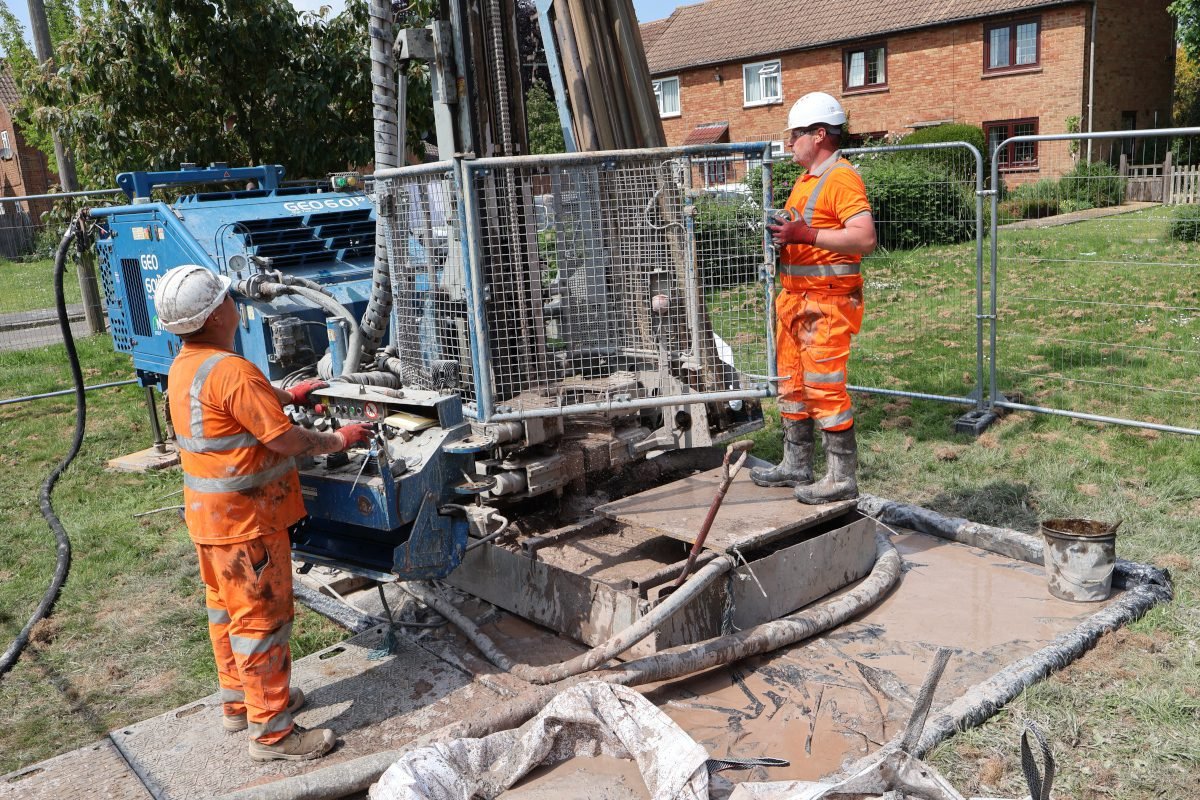 Ground source heat pump scheme gets underway in Ashford