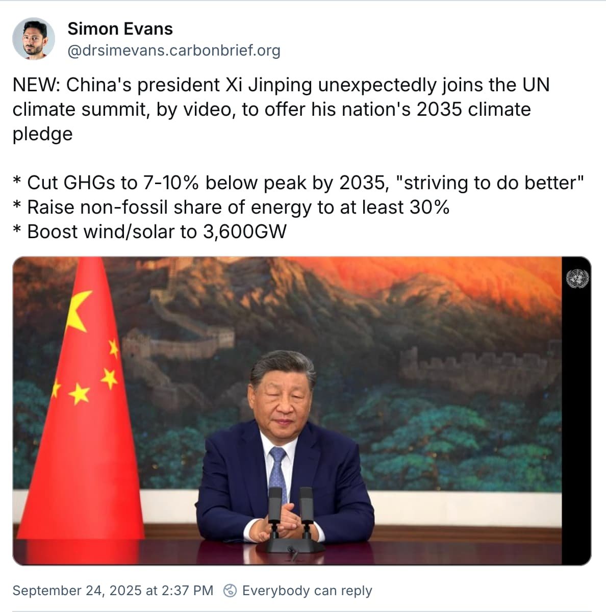 Q&A: What does China’s new Paris Agreement pledge mean for climate action?