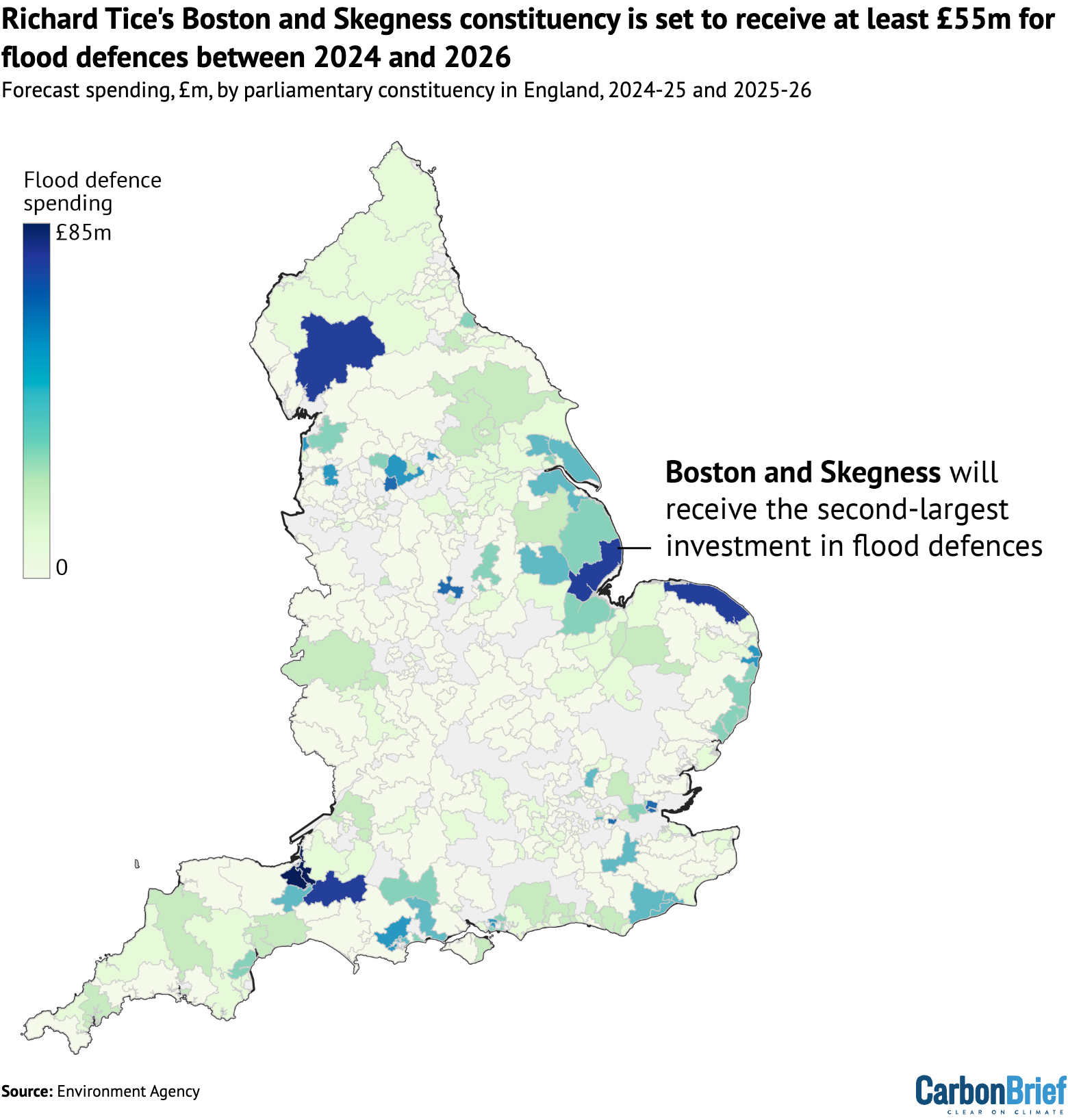 Analysis: Constituency of Reform’s climate-sceptic Richard Tice gets £55m flood funding