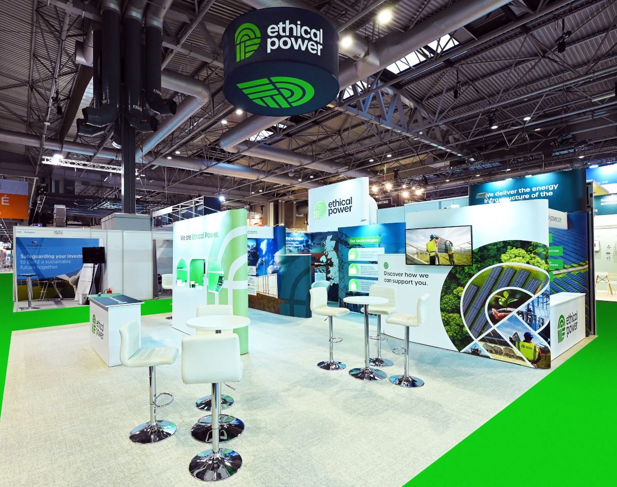 Custom-designed yet reusable exhibition stands